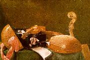 Evaristo Baschenis Still Life of Musical Instruments oil painting picture wholesale